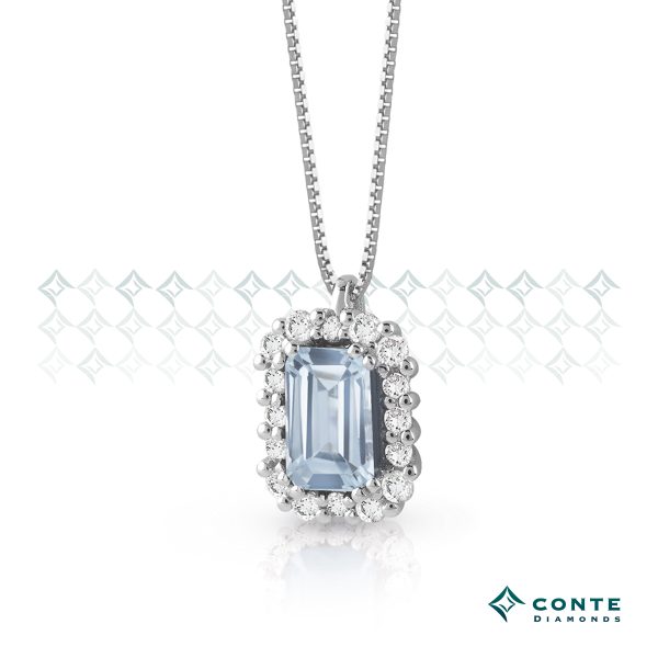 Collana con acquamarina